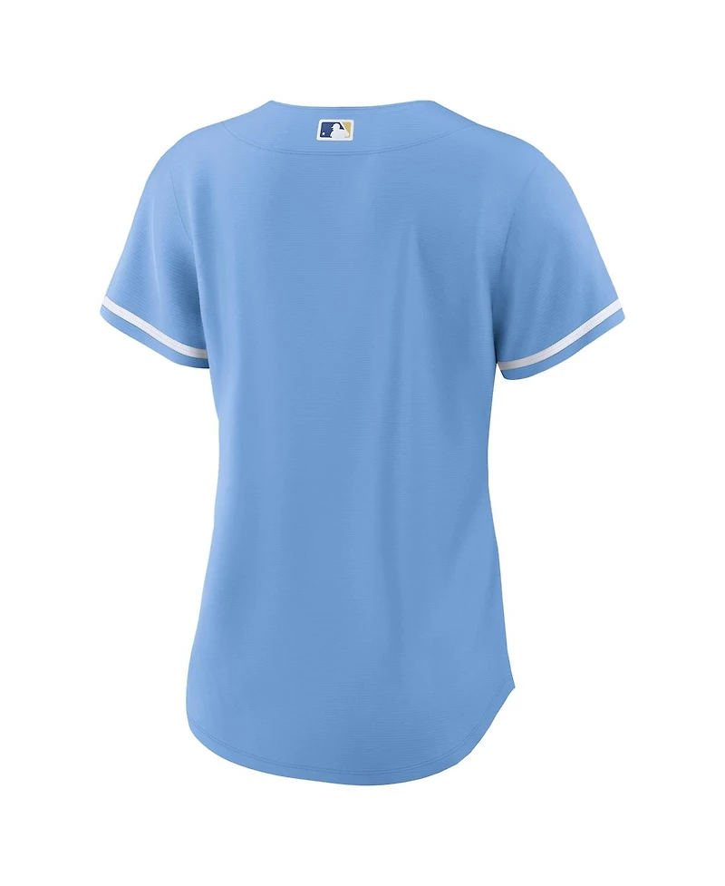 Women's Nike Light Blue Kansas City Royals Alternate Replica Team Logo Jersey
