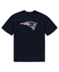Men's Concepts Sport Navy, Heathered Charcoal New England Patriots Big and Tall T-shirt Shorts Set