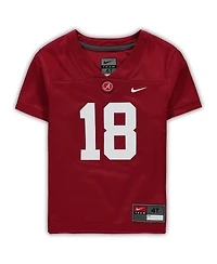Boys and Girls Toddler Nike #18 Crimson Alabama Crimson Tide Untouchable Football Jersey