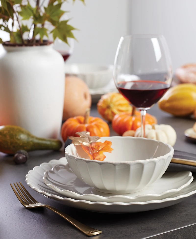 Lenox French Perle Scallop 12 Pc. Dinnerware Set, Service for 4