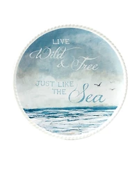 Certified International Shorebirds Canape Plates, Set of 4