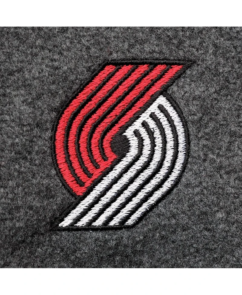 Men's Columbia Portland Trail Blazers Heathered Charcoal Flanker Full-Zip Jacket