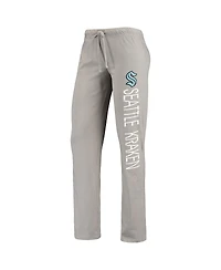 Women's Concepts Sport Deep Sea Blue, Gray Seattle Kraken Meter Tank Top and Pants Sleep Set