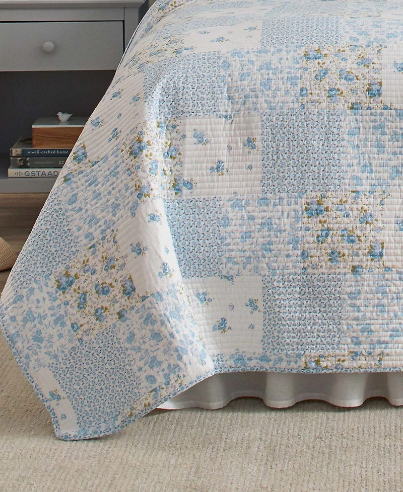 Laura Ashley Kenna Cotton Reversible -Pc. Quilt Set