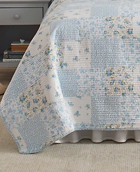 Laura Ashley Kenna Cotton Reversible -Pc. Quilt Set