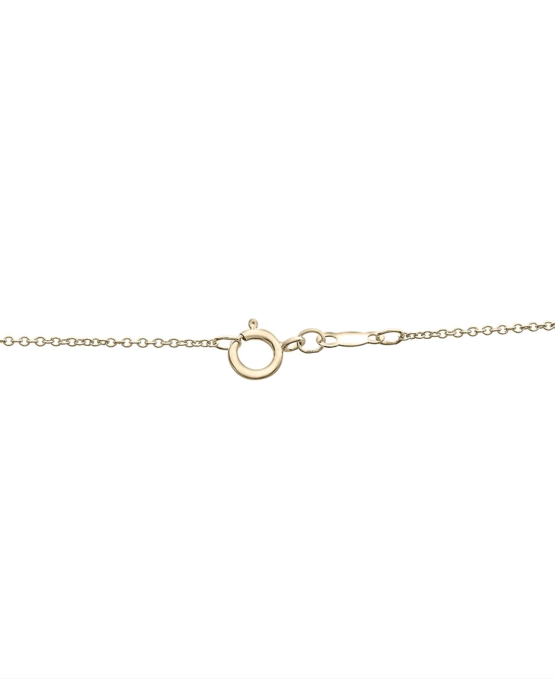 Wrapped Diamond Eye of Horus Medallion Pendant Necklace (1/4 ct. t.w.) in 14k Gold-Plated Sterling Silver 10k Gold, 16" + 2" extender, Created for Mac
