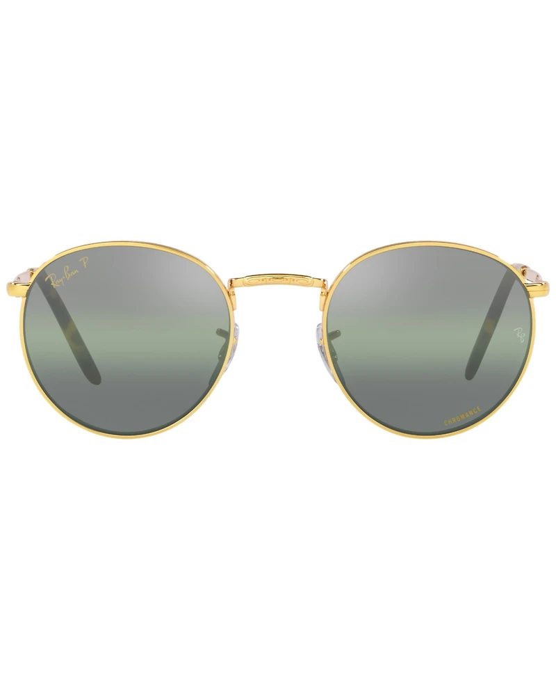 Ray-Ban Unisex Polarized Sunglasses, RB3637 New Round 50
