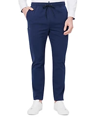 Society of Threads Men's Slim Fit Solid Drawstring Pants