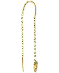 Giani Bernini Cubic Zirconia Heart Threader Earrings, Created for Macy's