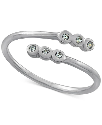 Giani Bernini Cubic Zirconia Bezel Bypass Ring, Created for Macy's