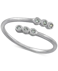 Giani Bernini Cubic Zirconia Bezel Bypass Ring, Created for Macy's