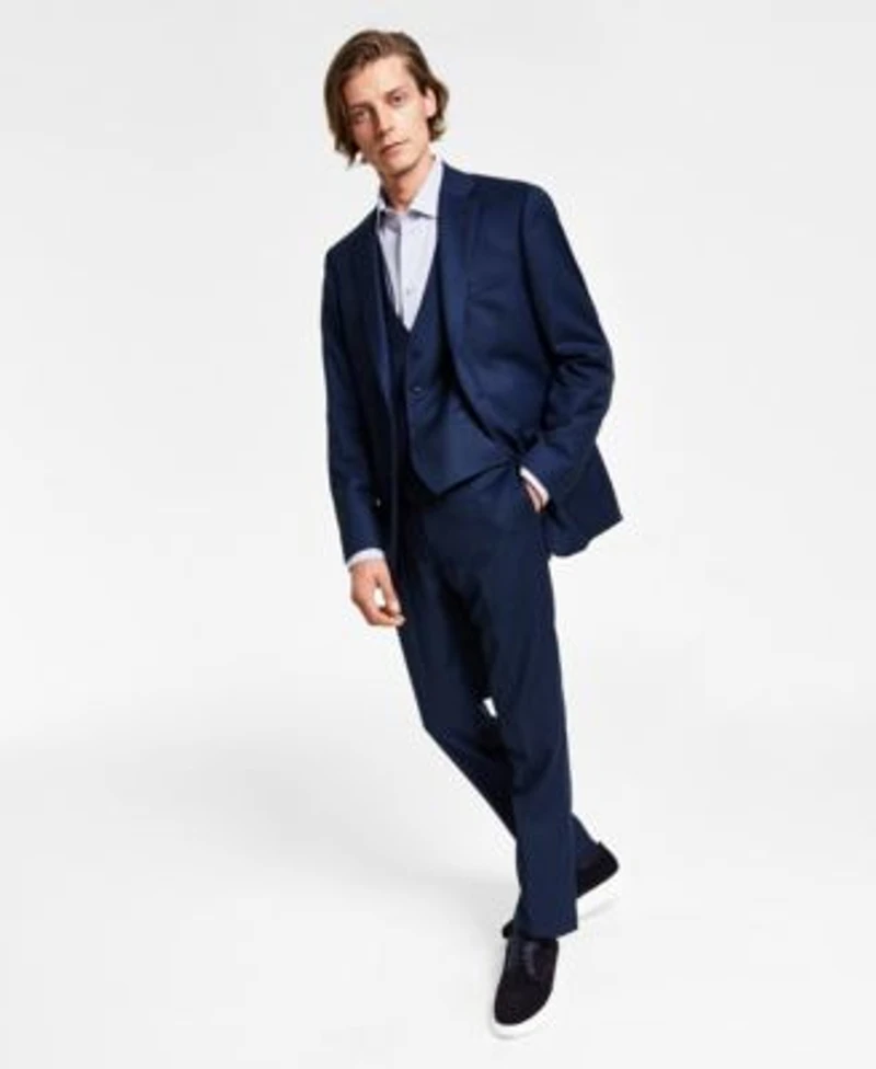 Calvin Klein Mens X Fit Slim Fit Stretch Suit Separates