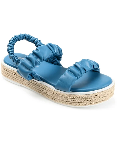 Journee Collection Women's Knowles Platform Espadrille Sandals