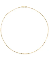 Paperclip Link 16" Chain Necklace in 14k Gold