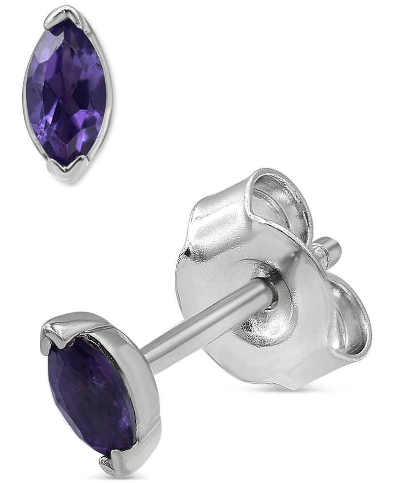 2-Pc. Set Blue Topaz Marquise Pendant Necklace & Matching Stud Earrings (3/8 ct. t.w.) Sterling Silver (Also Mystic Amethyst)