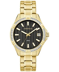 Caravelle designed by Bulova Women's Gold Tone Stainless Steel Bracelet Watch 36mm