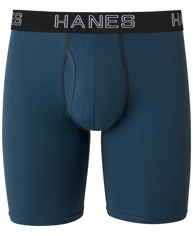 Hanes Men's 5-Pk. Ultimate Stretch Longer Leg Boxer Briefs