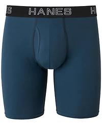 Hanes Men's 5-Pk. Ultimate Stretch Longer Leg Boxer Briefs