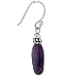 Giani Bernini Amethyst Drop Earrings (11 ct. t.w.) Sterling Silver, (Also Turquoise, Sodalite, Rose Quartz, & Red Jasper), Created for Macy's