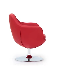 Manhattan Comfort Caisson Swivel Upholstered Accent Chair