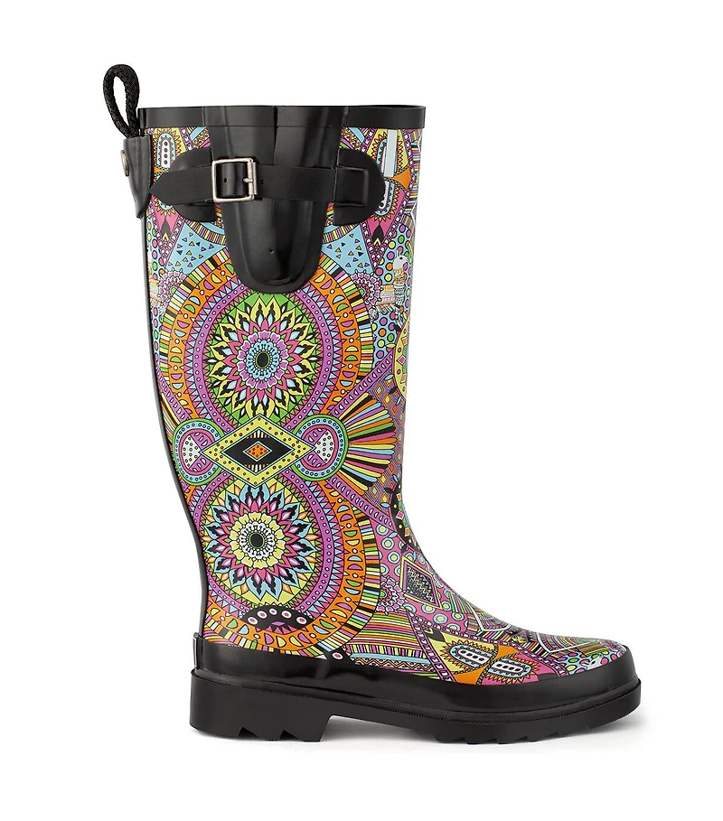 Sakroots Women's Rhythm Rubber Tall Rain Boot