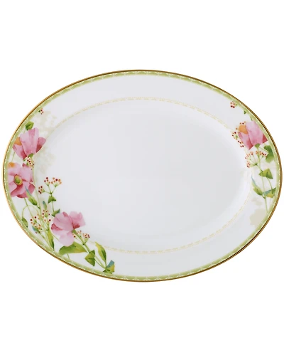 Noritake Poppy Place Oval Platter, 14"