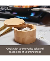 Ayesha Curry Pantryware Parawood Salt Box, 4-Inch