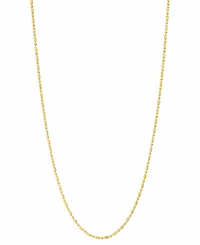 14k Gold Necklace, 18" Dot Dash Chain (1mm)