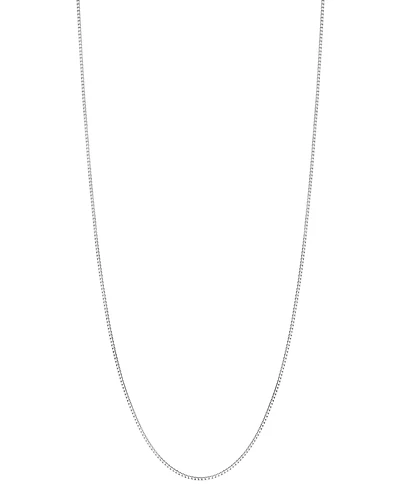 14k Gold Necklace Adjustable 16-20" Box Chain (5/8mm) (Also White and Rose Gold)