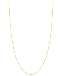 14k Gold Necklace Adjustable 16-20" Box Chain (5/8mm) (Also White and Rose Gold)