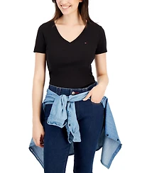 Tommy Hilfiger Women's V-Neck T-Shirt, Created for Macy's