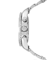 Abingdon Co. Women's Jackie Chronograph Multifunctional Silver-Tone Stainless Steel Bracelet Watch 41-1/2mm