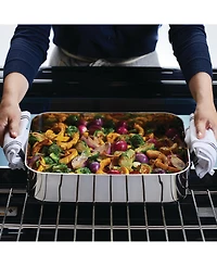 KitchenAid 5-Ply Clad Stainless Steel 15" x 11.5" Roaster with Removable Rack