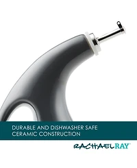 Rachael Ray Ceramics Evoo Oil & Vinegar Dispensing Bottle, Set of 2