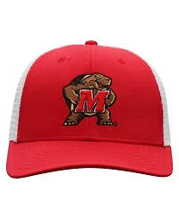 Men's Top of the World Red, White Maryland Terrapins Trucker Snapback Hat
