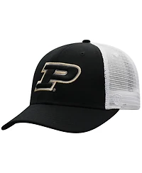 Men's Top of the World Black, White Purdue Boilermakers Trucker Snapback Hat