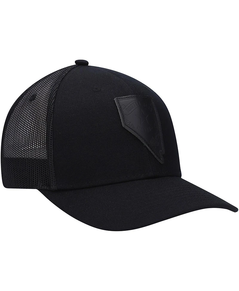 Men's Local Crowns Nevada Blackout State Patch Trucker Snapback Hat