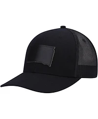 Men's Local Crowns South Dakota Blackout State Patch Trucker Snapback Hat