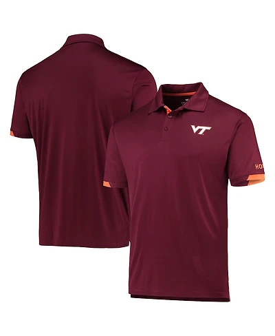 Men's Colosseum Maroon Virginia Tech Hokies Santry Polo Shirt