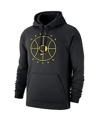 Men's Nike Black Oregon Ducks Basketball Icon Club Fleece Pullover Hoodie