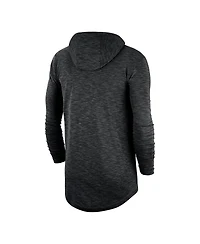 Men's Nike Black Oklahoma Sooners Slub Space-Dye Performance Long Sleeve Hoodie T-shirt