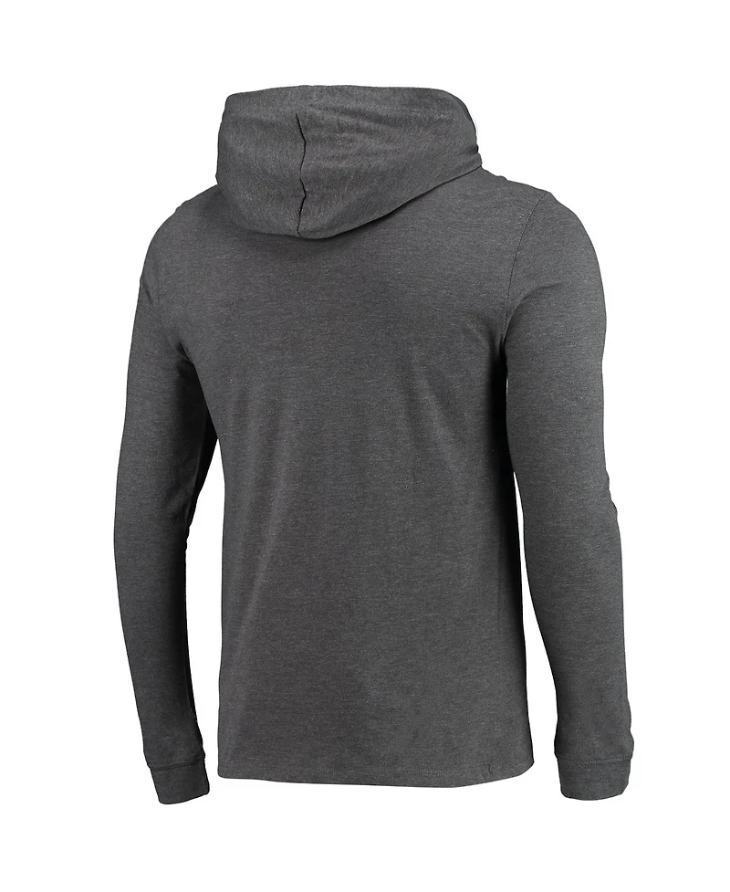 Men's Concepts Sport Heathered Navy, Charcoal Illinois Fighting Illini Meter Long Sleeve Hoodie T-shirt and Jogger Pants Set