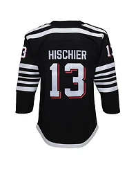 Big Boys Nico Hischier Black New Jersey Devils 2021/22 Alternate Premier Player Jersey