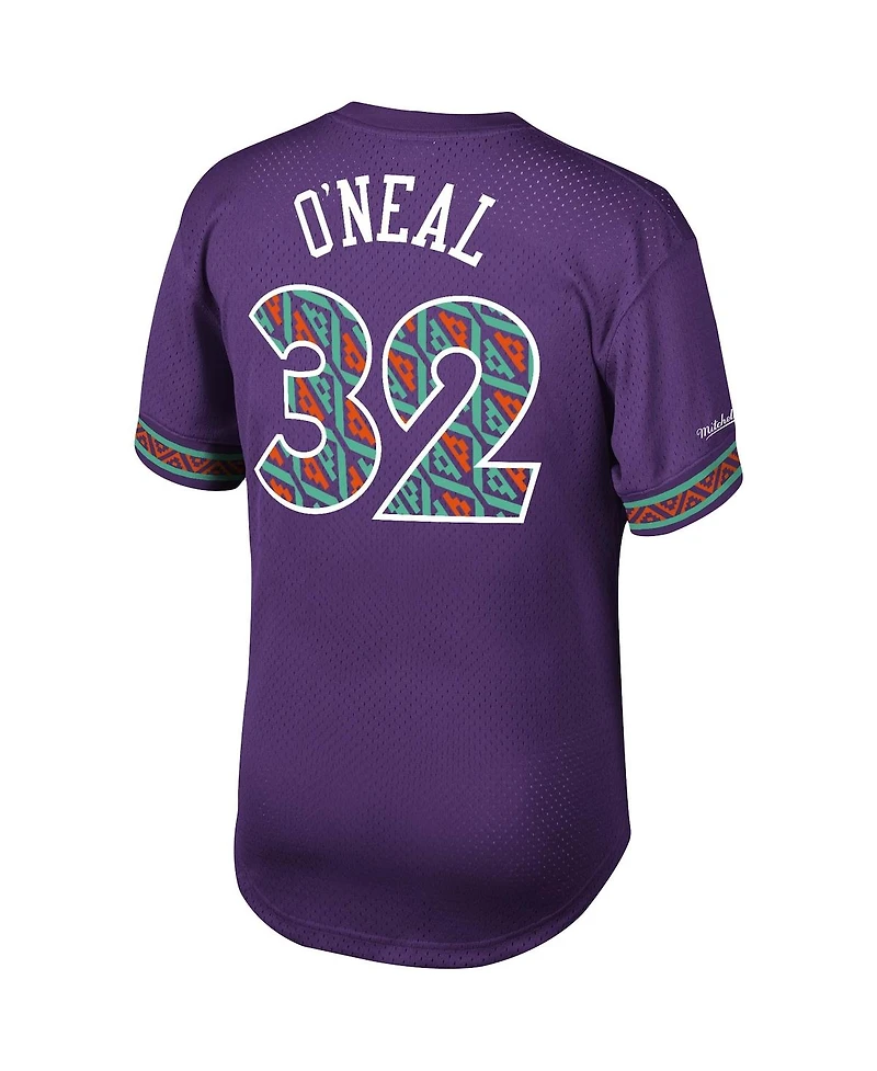 Men's Mitchell & Ness Shaquille O'Neal Purple Nba Mesh T-shirt