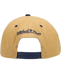 Men's Mitchell & Ness Tan New Jersey Nets Hardwood Classics Wheat Snapback Hat