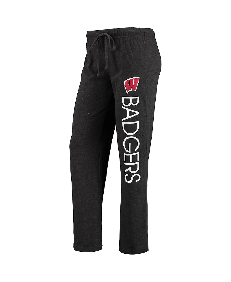 Women's Concepts Sport Black, Red Wisconsin Badgers Tank Top and Pants Sleep Set