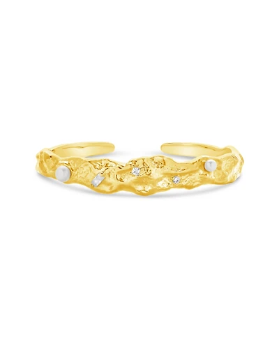 Sterling Forever Caspara Cuff Bracelet