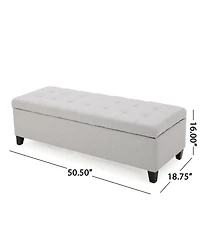 Mission Storage Ottoman