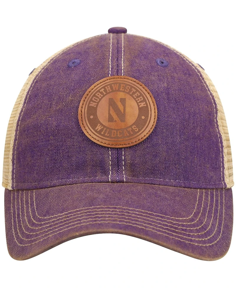 Men's Purple Northwestern Wildcats Target Old Favorite Trucker Snapback Hat