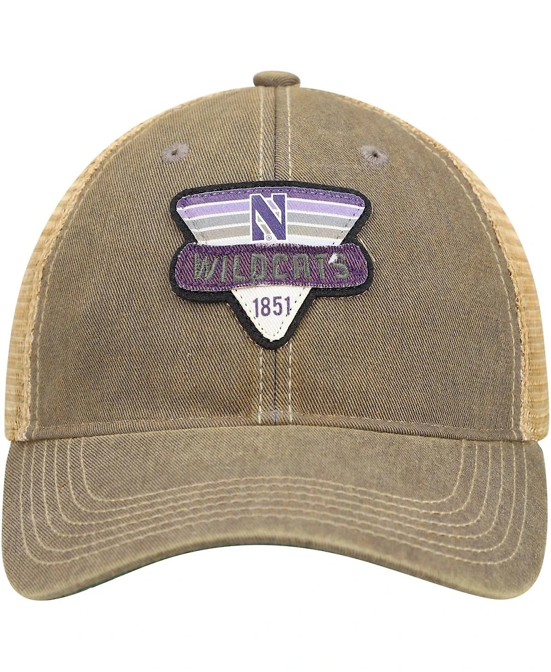 Men's Gray Northwestern Wildcats Legacy Point Old Favorite Trucker Snapback Hat